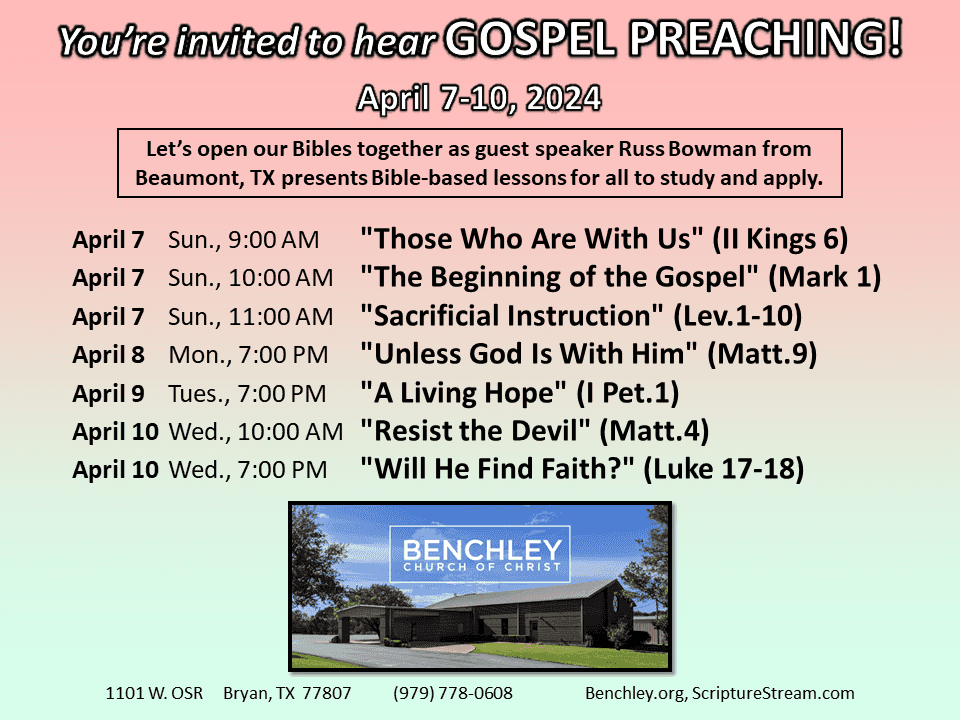 Gospel meeting flyer